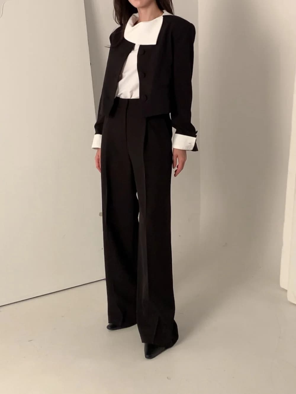 있음 선적 chic ins 디자인 섹션 작은 대중 셔츠 상세 이미지 18