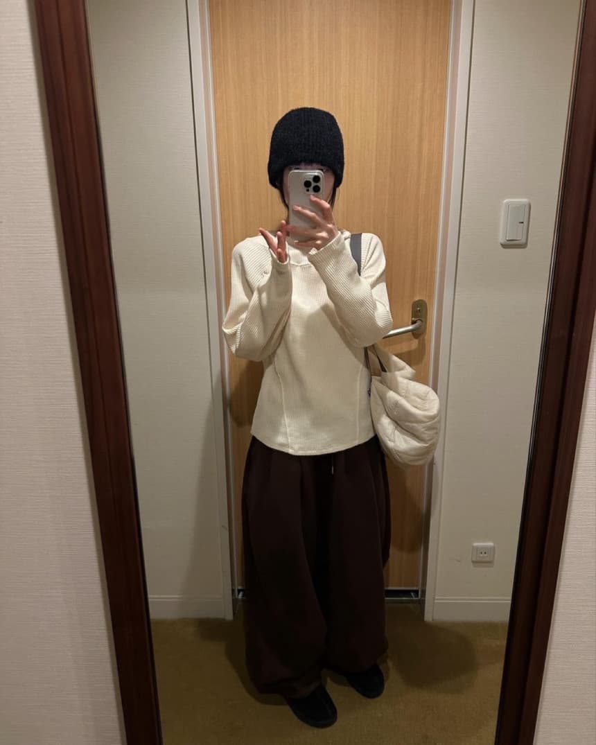 있음 선적 chic 한국 스타일 후아 남편 그리드 봄 가을 후드 티 스웨터 상세 이미지 16