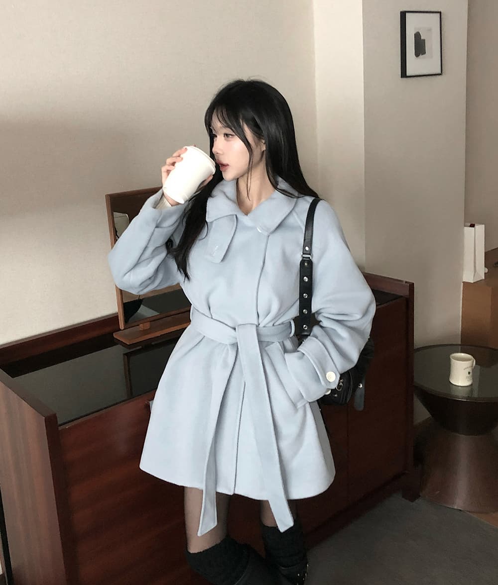있음 선적 chic 한국 스타일 플러스 면 두꺼운 모직 보온 재킷 이미지 4