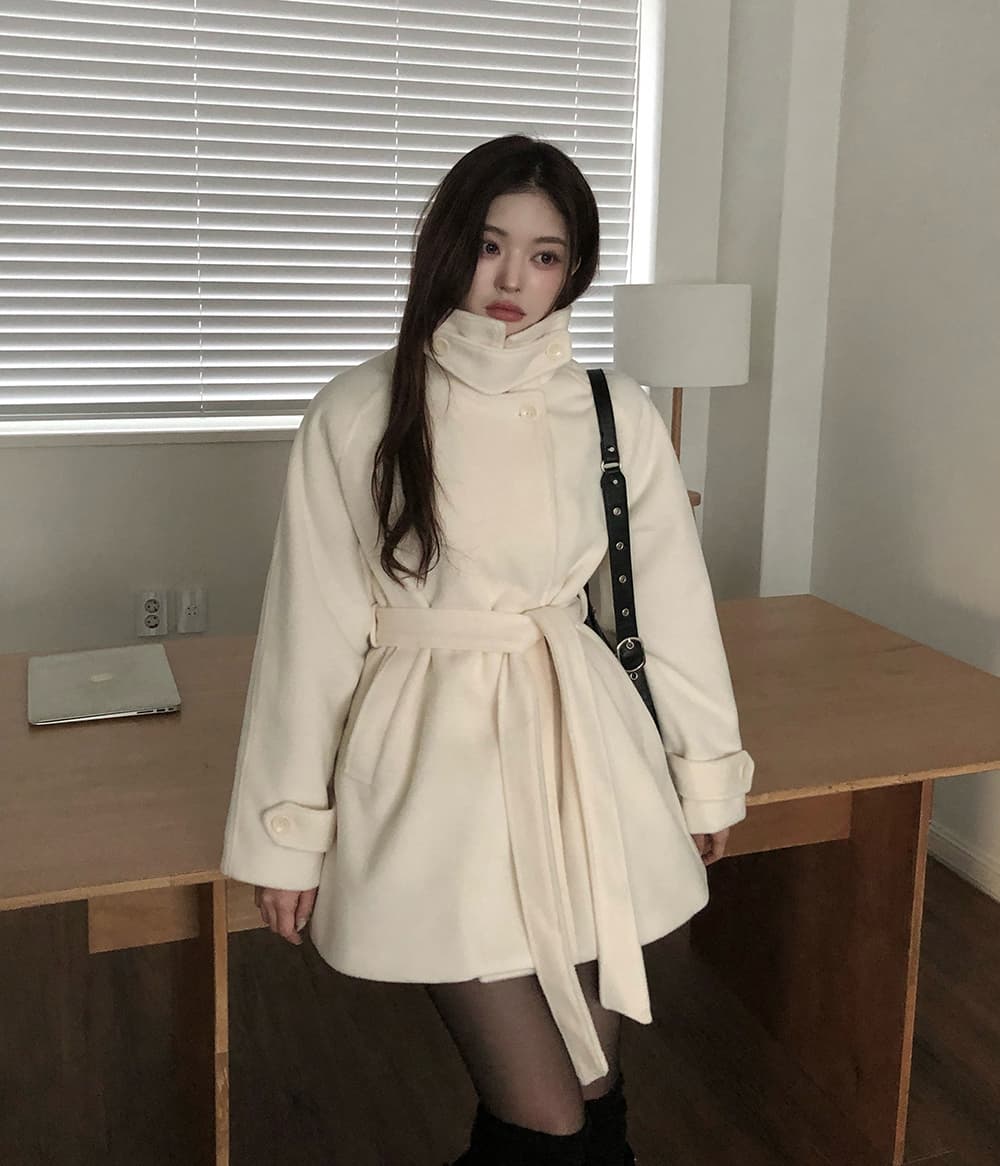 있음 선적 chic 한국 스타일 플러스 면 두꺼운 모직 보온 재킷 상세 이미지 9