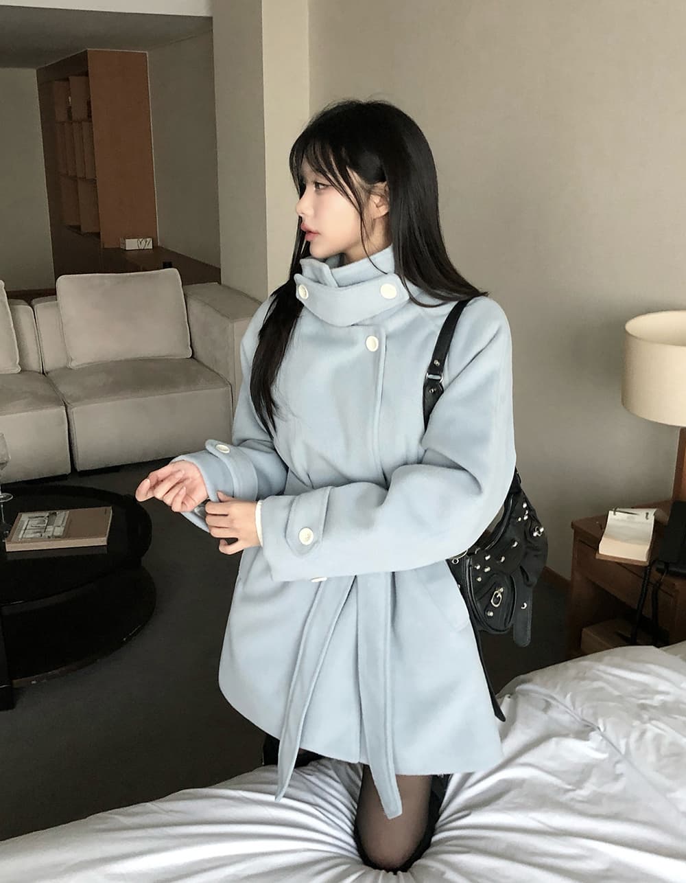 있음 선적 chic 한국 스타일 플러스 면 두꺼운 모직 보온 재킷 상세 이미지 21