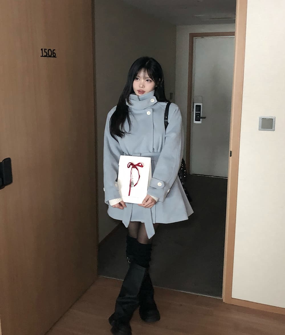 있음 선적 chic 한국 스타일 플러스 면 두꺼운 모직 보온 재킷 상세 이미지 28