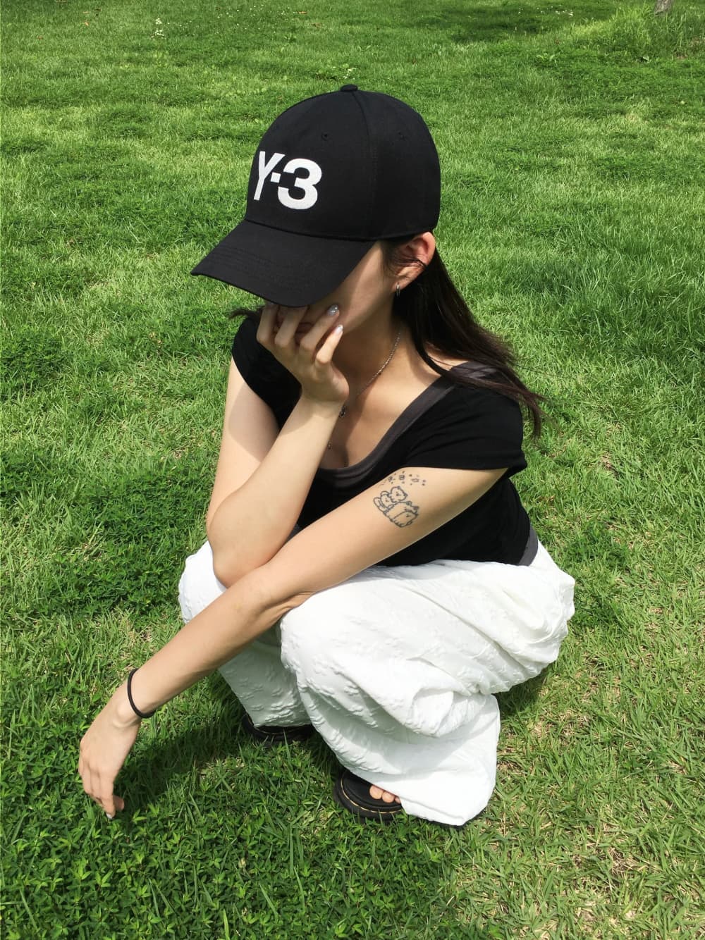 있음 선적 chic 한국 스타일 자카드 캐주얼 바지 상세 이미지 32