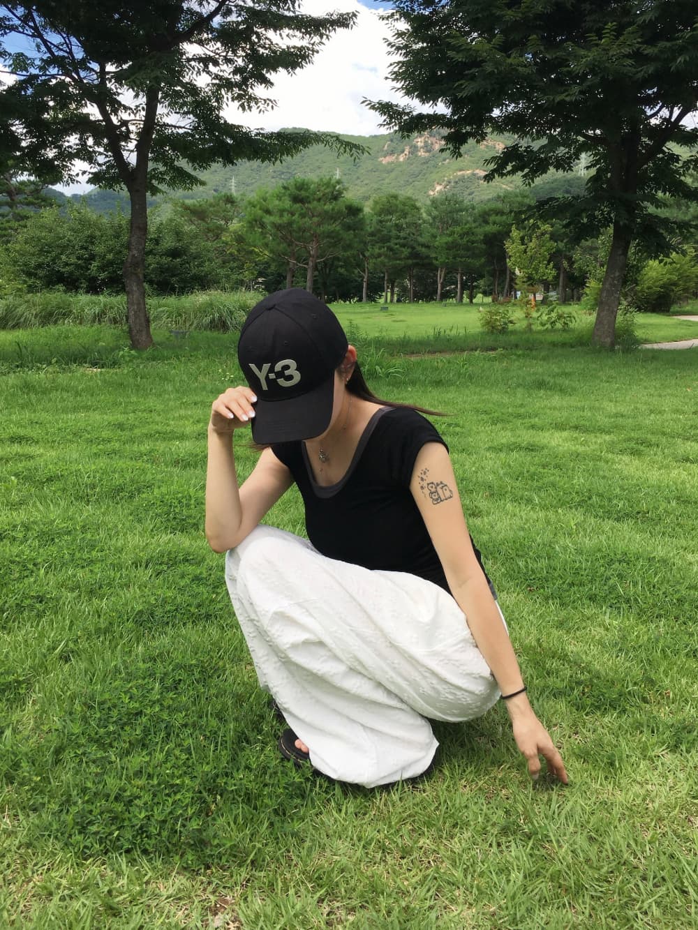 있음 선적 chic 한국 스타일 자카드 캐주얼 바지 상세 이미지 41