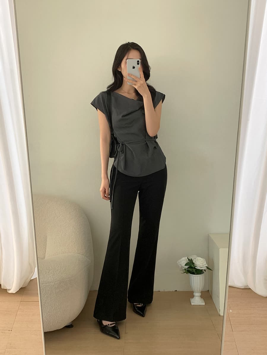 있음 선적 chic 한국 스타일 질감 센스 흔들다 칼라 풀오버 맨위 상세 이미지 2