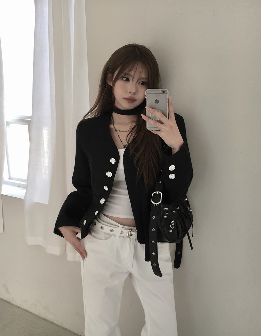 있음 선적 chic 한국 스타일 작은 샤넬 스타일 재킷 상세 이미지 22
