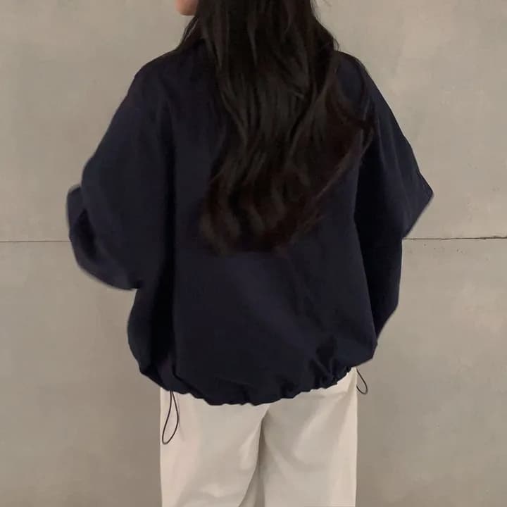 있음 선적 chic 한국 스타일 배색 캐주얼 재킷 상세 이미지 14