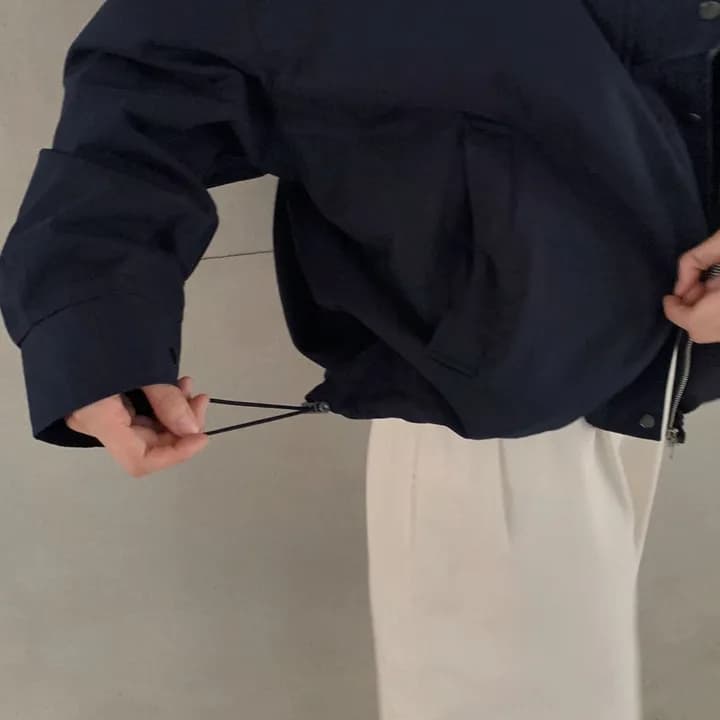있음 선적 chic 한국 스타일 배색 캐주얼 재킷 상세 이미지 15