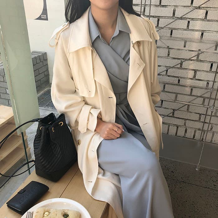 chic 한국 스타일 십자가 스트랩 품격 드레스 상세 이미지 14