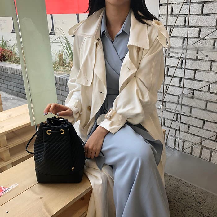 chic 한국 스타일 십자가 스트랩 품격 드레스 상세 이미지 30