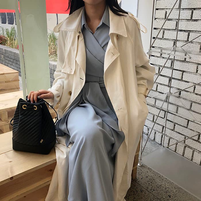 chic 한국 스타일 십자가 스트랩 품격 드레스 상세 이미지 31