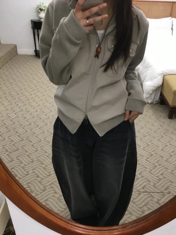 chic 한국 스타일 패치워크 캐주얼 작은 대중 재킷 상세 이미지 30