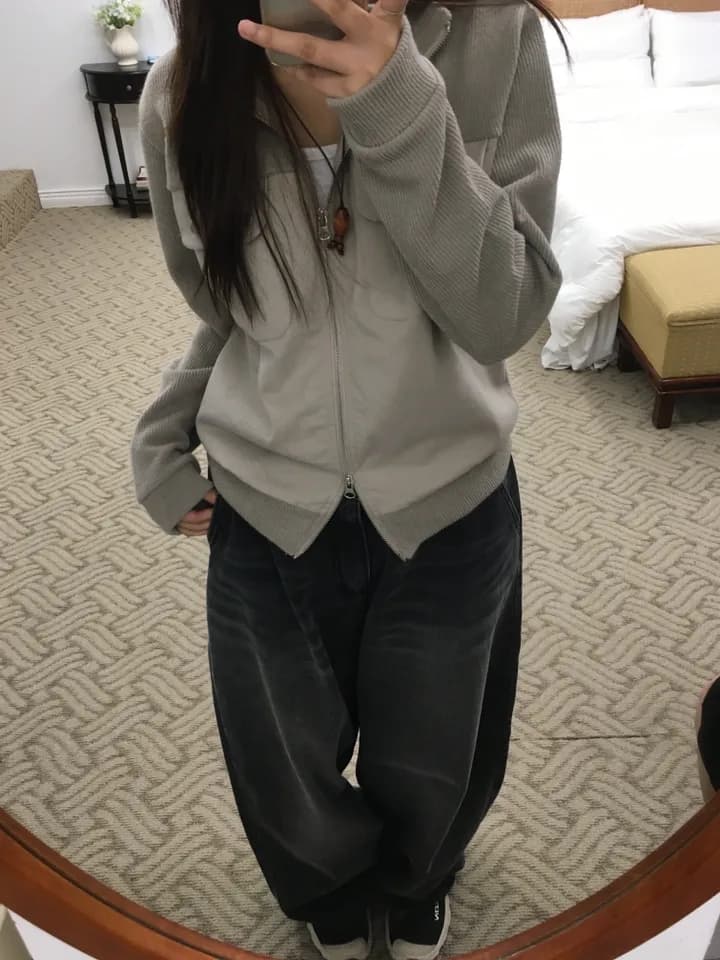 chic 한국 스타일 패치워크 캐주얼 작은 대중 재킷 상세 이미지 33