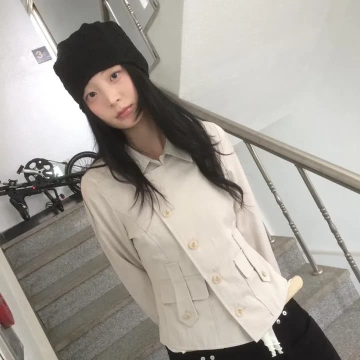 chic 한국 스타일 불규칙 재킷 상세 이미지 4