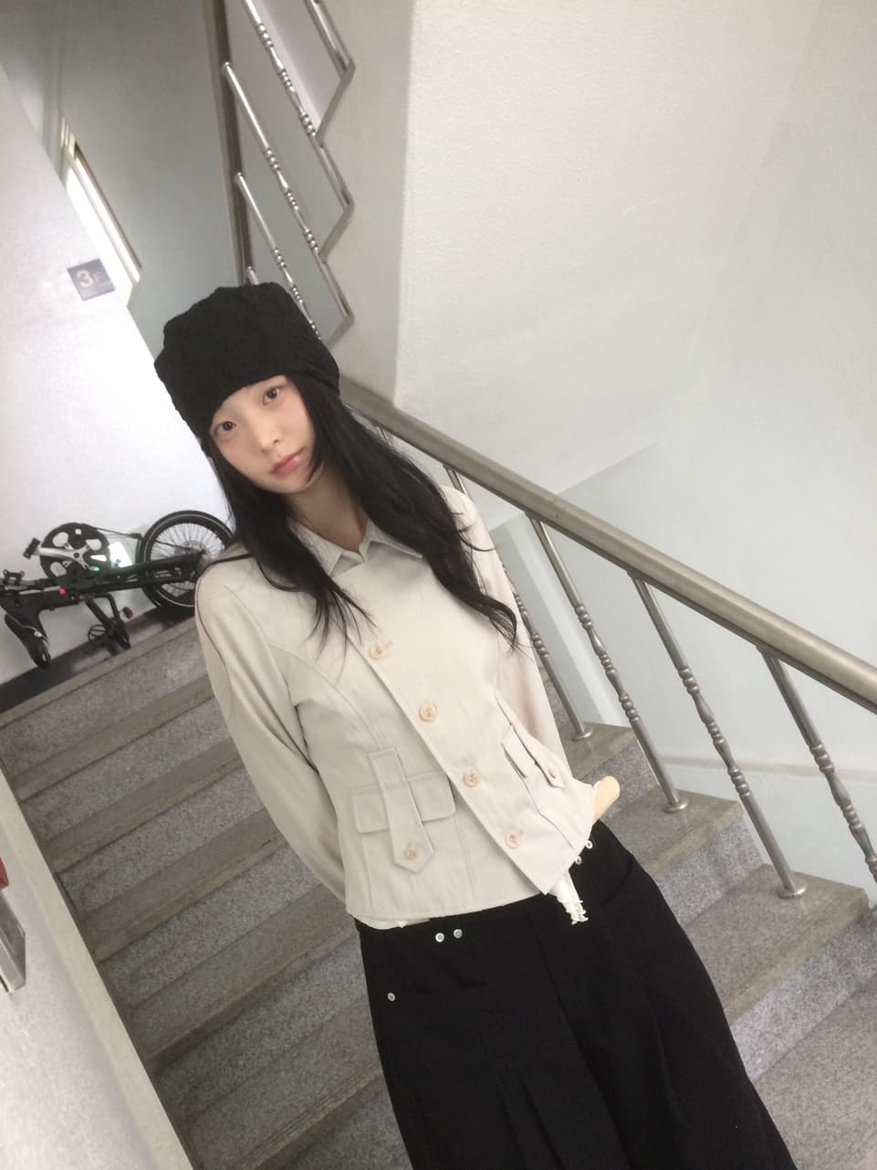 chic 한국 스타일 불규칙 재킷 상세 이미지 7