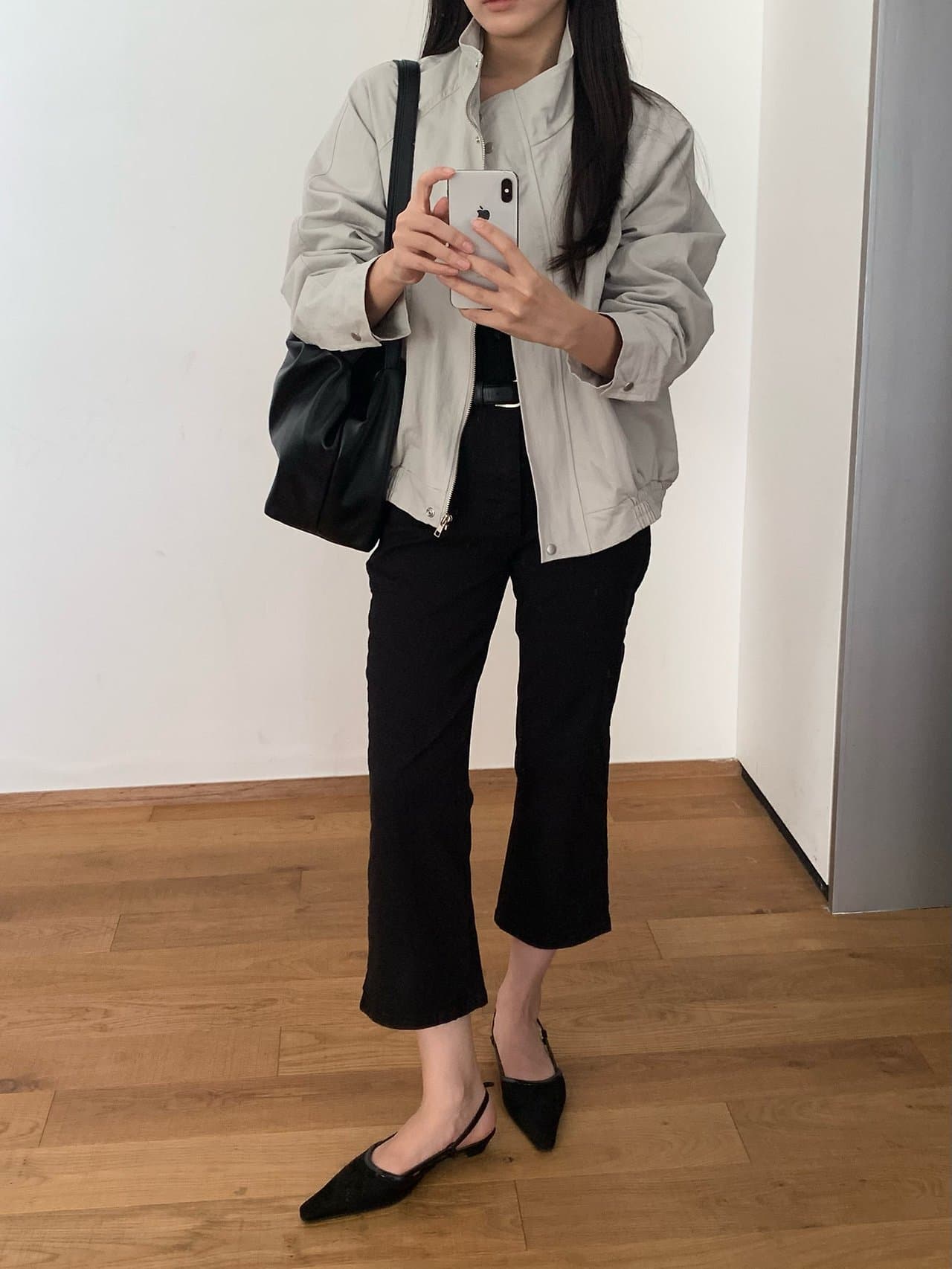 chic 한국 스타일 미니멀리즘 쇼트 스타일 재킷 재킷 상세 이미지 28