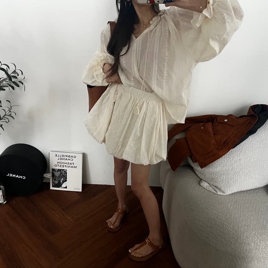 재고 있음 한 스타일 달콤함 자수 백 잡아라. 의류 상세 이미지 22