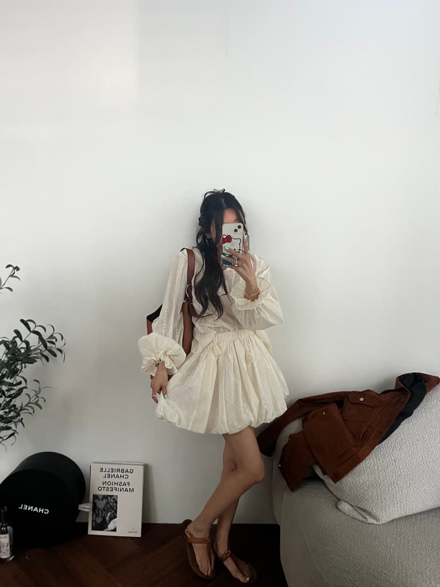 재고 있음 한 스타일 달콤함 자수 백 잡아라. 의류 상세 이미지 26