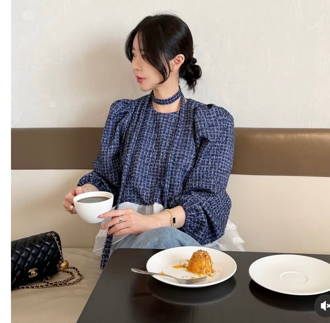 한 스타일 레트로 레이스 패치워크 백 잡아라. 의류 상세 이미지 16