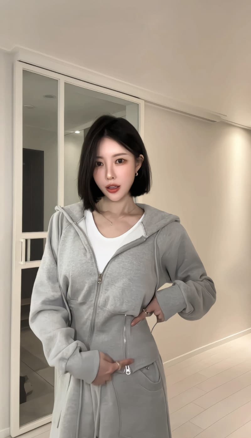 디자인 센스 후드 스포츠 슈트 바지 상세 이미지 6