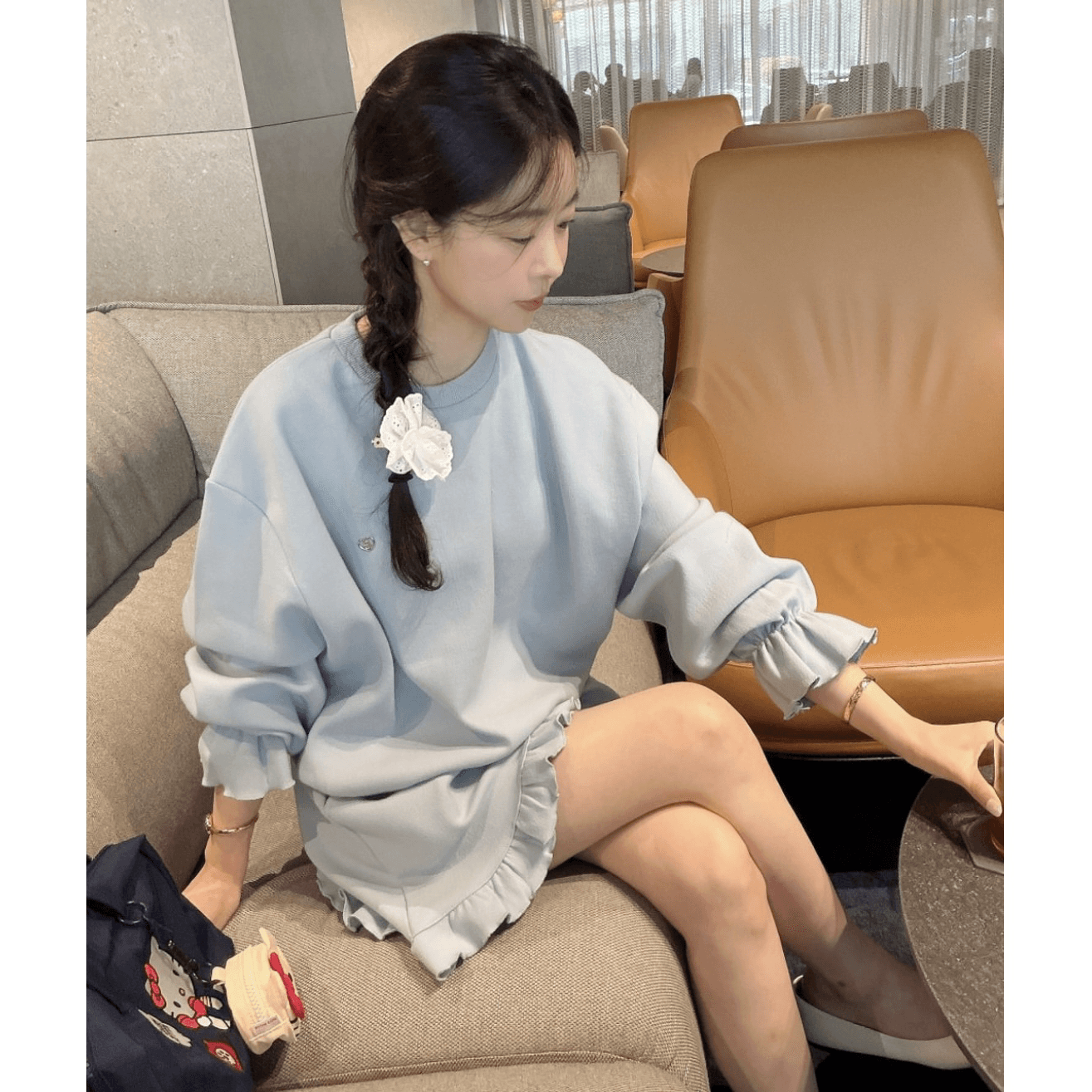 재고 있음 달콤함 연령 감소 후드티 세트 드레스 이미지 5