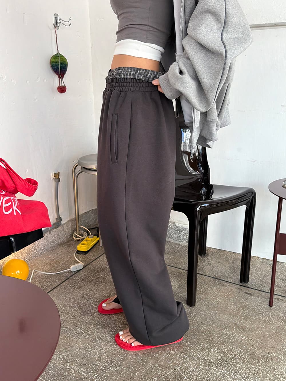 한 스타일 다용도 후드 티 스웨터 상세 이미지 21