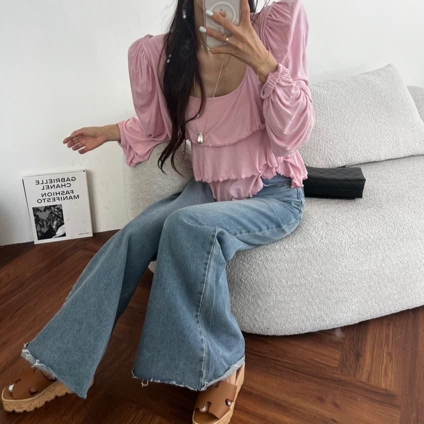 한 스타일 달콤함 백 잡아라. 의류 상세 이미지 6