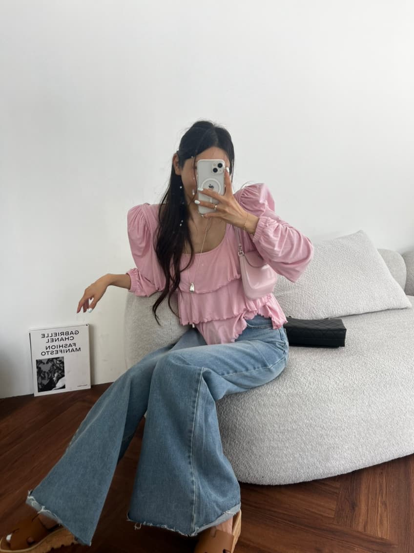 한 스타일 달콤함 백 잡아라. 의류 상세 이미지 12