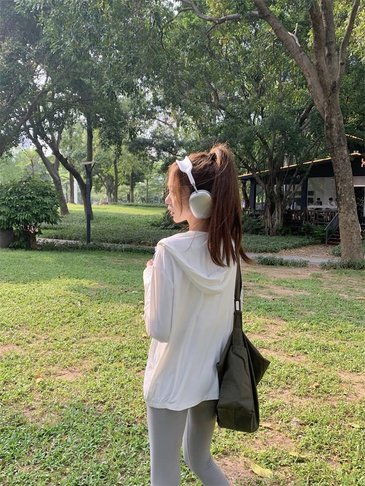 얼음 실크 자외선 차단 의류 여성 여름 자외선 차단 복 대 모자 국방 자외선 얇은 남녀 재킷 상세 이미지 14