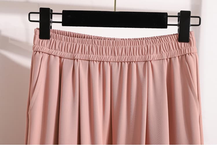 정가 얼음 실크 할란 운동 바지 여성 여름 얇은 스타일 정장 다용도 9 포인트 슬림해 보이는 캐주얼 바지 상세 이미지 26
