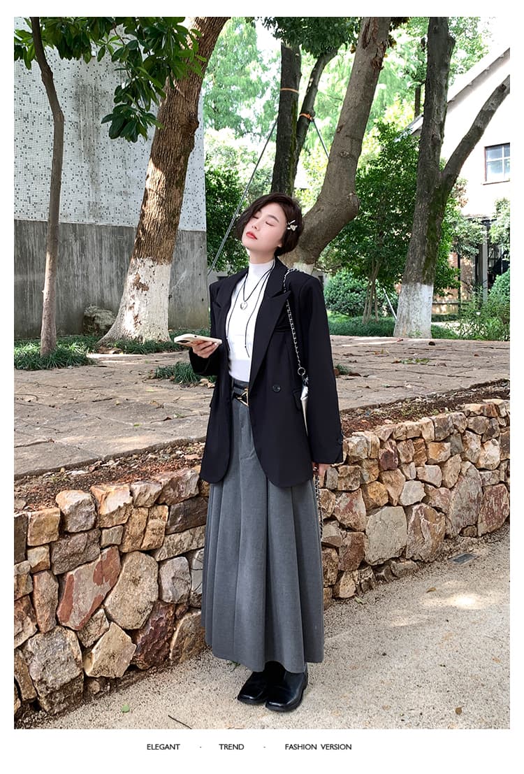 빅 사이즈 디자이너 섹션 작은 대중 정장 봄 루즈핏 한국 스타일 고급 센스 정장 여성 코트 상세 이미지 15