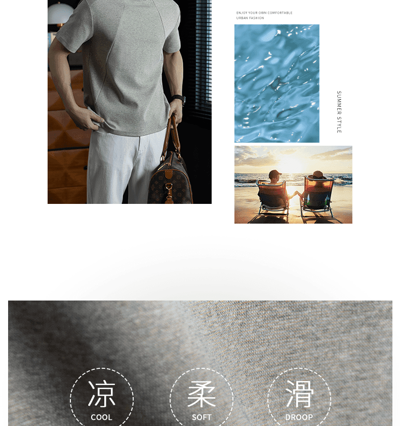 270g 무거운 안장 어깨 컬러 코튼 티셔츠 남자 고급 창의성 싸움 집어 들다 피부 통기성 품질 라운드 넥 남성 반팔 상세 이미지 5