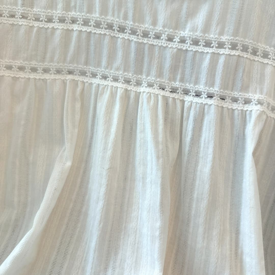 한 부서 품격 레이스 레이스 라운드 넥 화이트 여성 셔츠 봄 가을 다용도 디스플레이 얇고 작은 가슴 연령 감소 만나는 맨위 작은 셔츠 상세 이미지 15