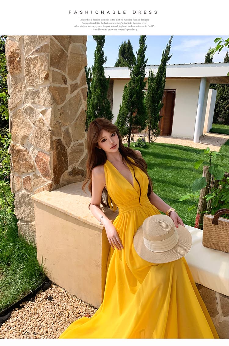 백리스 예복 행침 목 롱 스커트 새로운 파티 생일 저녁 식사 리셉션 드레스 섹시한 여자 상세 이미지 17