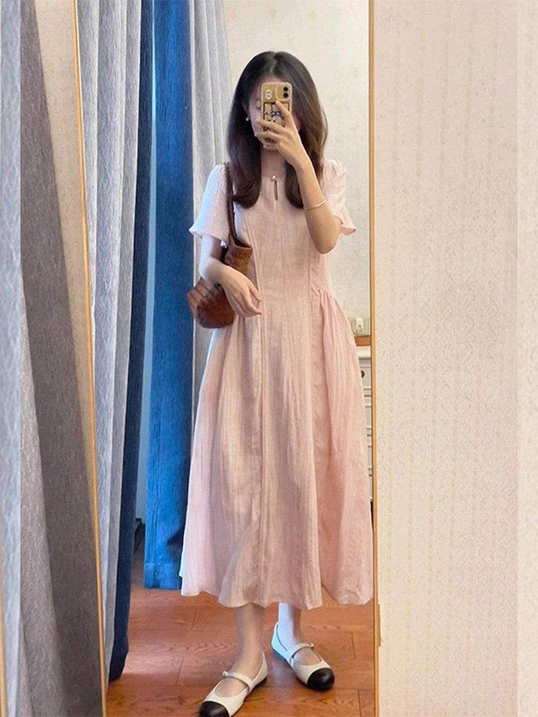 임산부 새로운 캄파넬라 세과 모리 소녀 루즈핏 캐주얼 차 휴식 치마 년 여름 고유 한 슈퍼 잘 생긴 외국 가스 드레스 상세 이미지 6