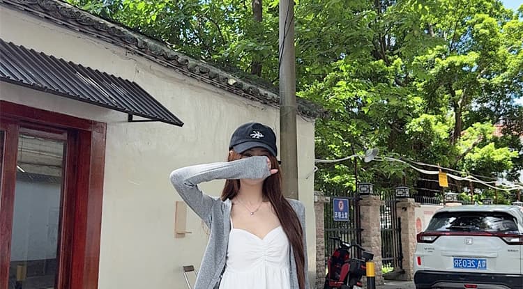 재고 있음 2026 년 이른 가을 느긋한 바람 스택 착용 긴팔 오픈 가디건 슬립 캐주얼 임산부 긴 바지 임산부 세 조각 세트 상세 이미지 23