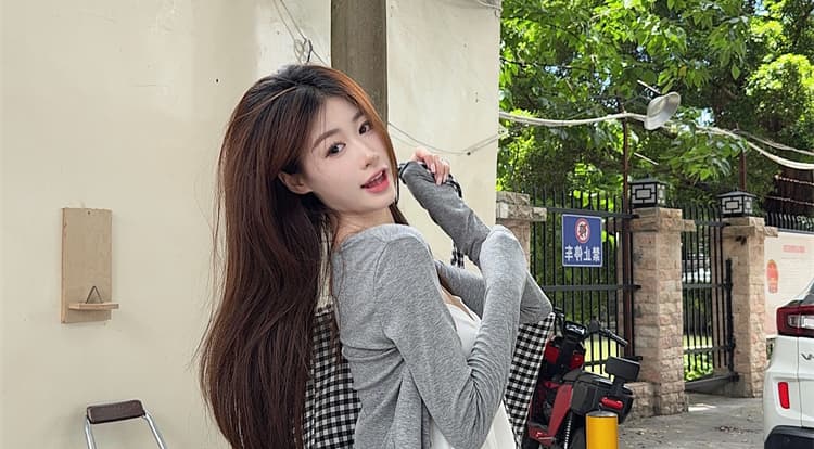 재고 있음 2026 년 이른 가을 느긋한 바람 스택 착용 긴팔 오픈 가디건 슬립 캐주얼 임산부 긴 바지 임산부 세 조각 세트 상세 이미지 38