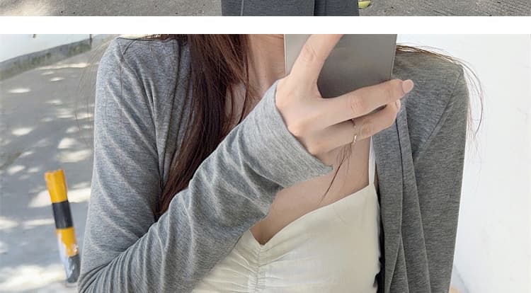 재고 있음 2026 년 이른 가을 느긋한 바람 스택 착용 긴팔 오픈 가디건 슬립 캐주얼 임산부 긴 바지 임산부 세 조각 세트 상세 이미지 40