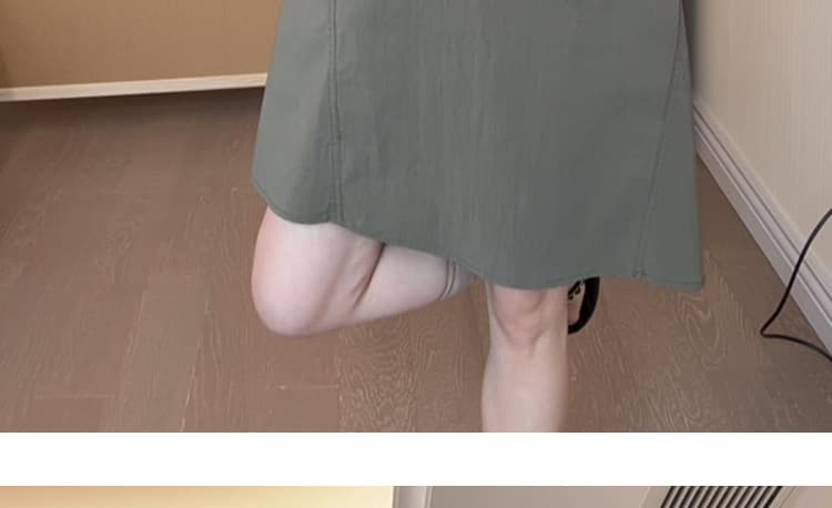 재고 있음 2026 년 패션 고급 센스 유럽어 버전 임산부 외국 가스 미니멀리즘 스카프 드레스 조끼 스커트 상세 이미지 23