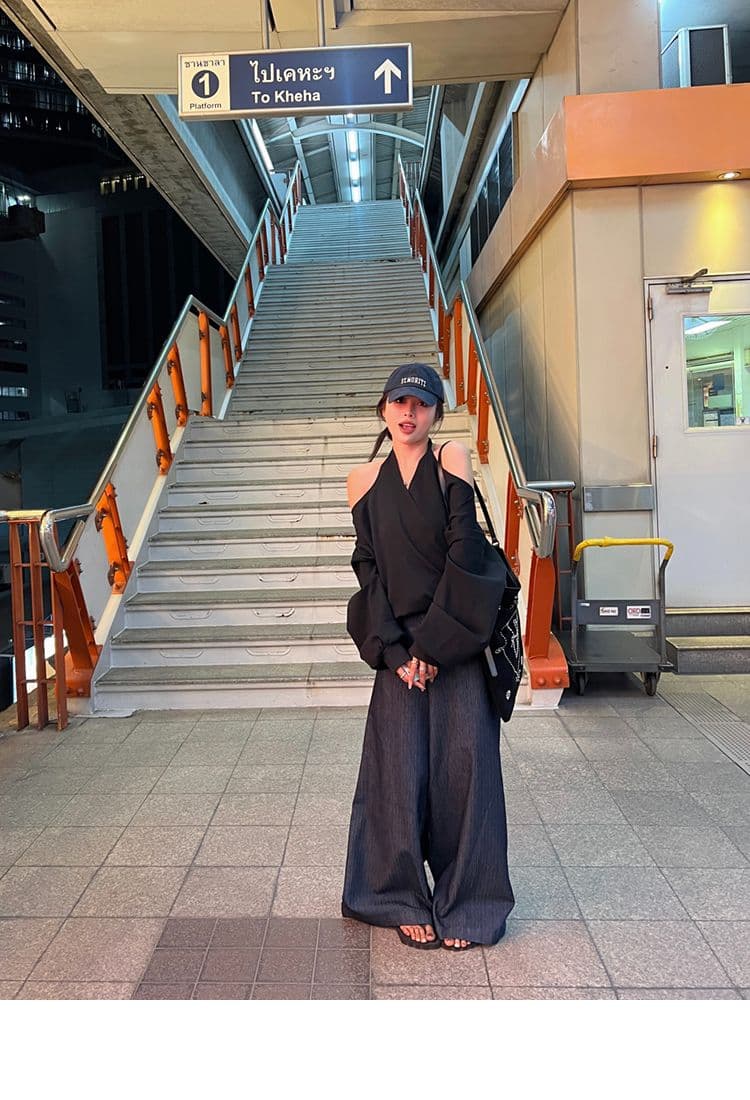 올해 인기 ~ 중 검정색 긴팔 후드티 여성 자이언트 슬림해 보이는 루즈핏 핫걸 느긋한 바람 패션 다용도 캐주얼 맨위 상세 이미지 14