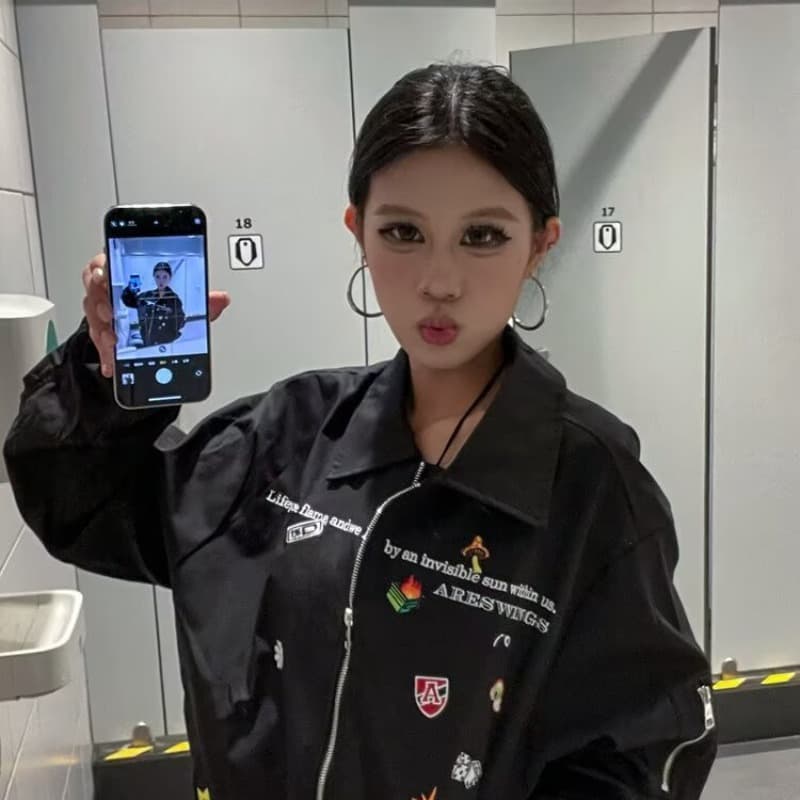 2026 봄 가을 악당 잘 생긴 재킷 남자 ins 높음 거리 조수 브랜드 항구 바람 일본식 하라주쿠 스타일 한국 스타일 트렌드 루즈핏 재킷 이미지 5