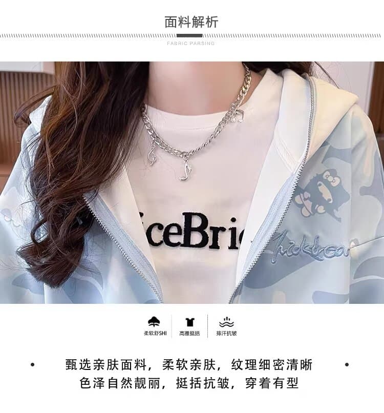 2026 새로운 후드티 항구 바람 루즈핏 미니멀리즘 후드 티 스웨터 오픈 가디건 남녀 같은 단락 트렌드 잘 생긴 다용도 상세 이미지 7
