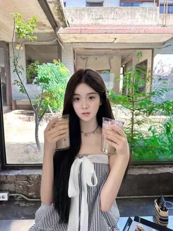 오프숄더 나비 매듭 스트라이프 튜브탑 여성 드레스 여름 프랑스식 품격 허리 수축 자이언트 잘 생긴 케이크 짧은 치마 상세 이미지 7