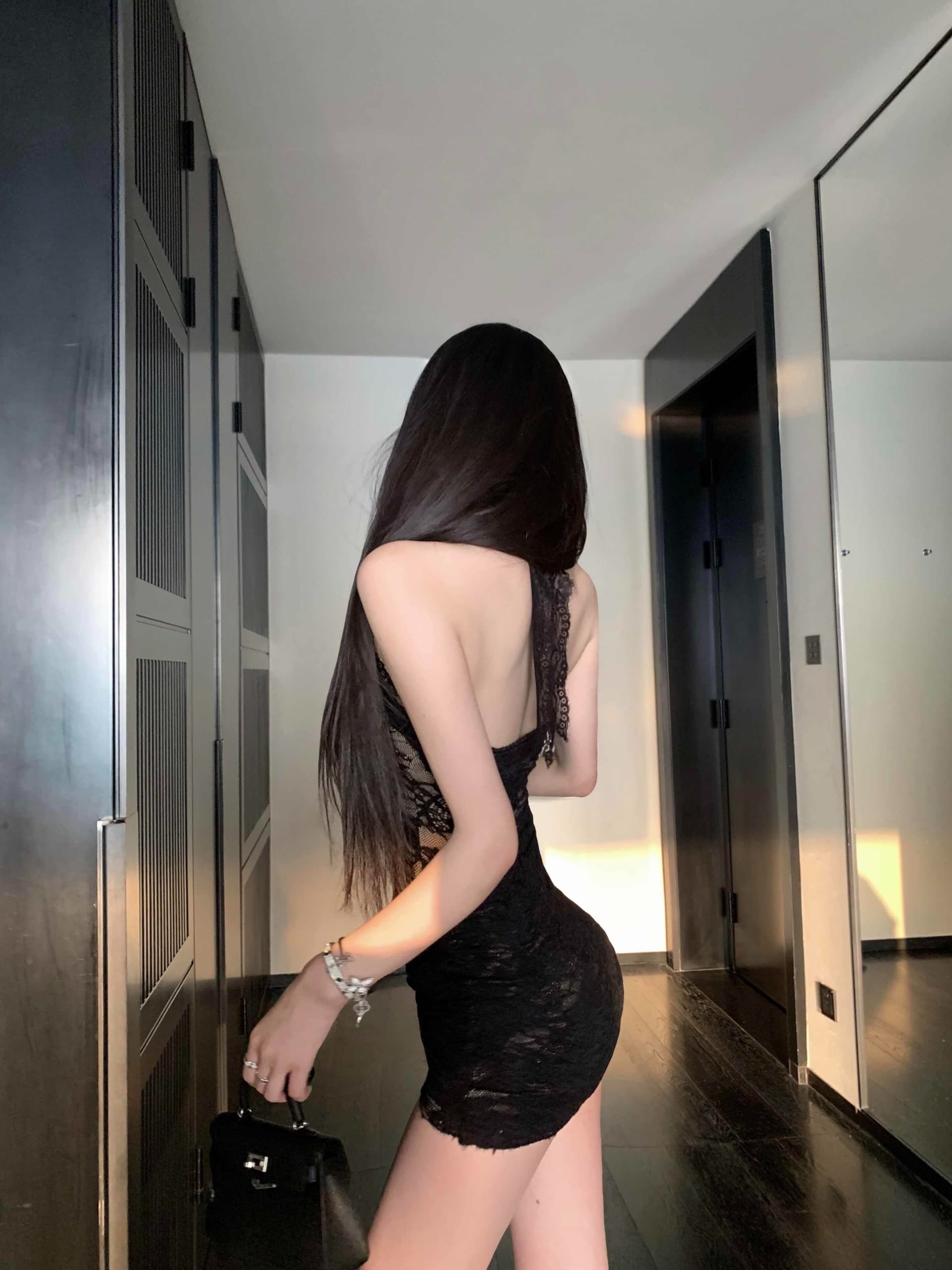 플러스 네리 순수한 욕망 레이스 매듭 섹시함 쇼트 스타일 드레스 허리 수축 핫걸 레이스업 행침 목 치마 이미지 3