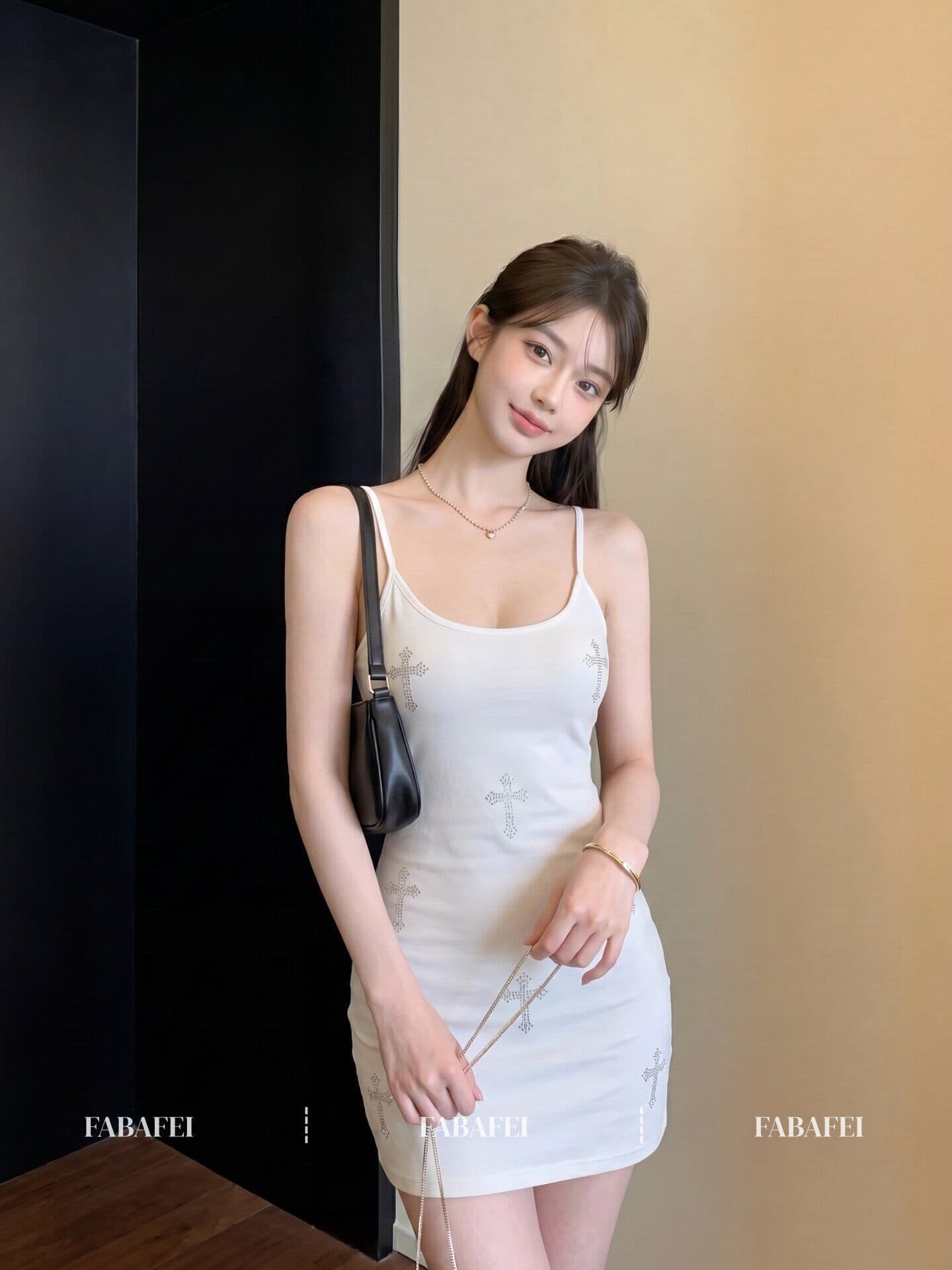 달콤한 차가운 바람 핫픽스 십자가 슬립 여성 드레스 2026 여름 새로운 몸매 가꾸기 디스플레이 몸 타이트 스커트 짧은 치마 상세 이미지 2