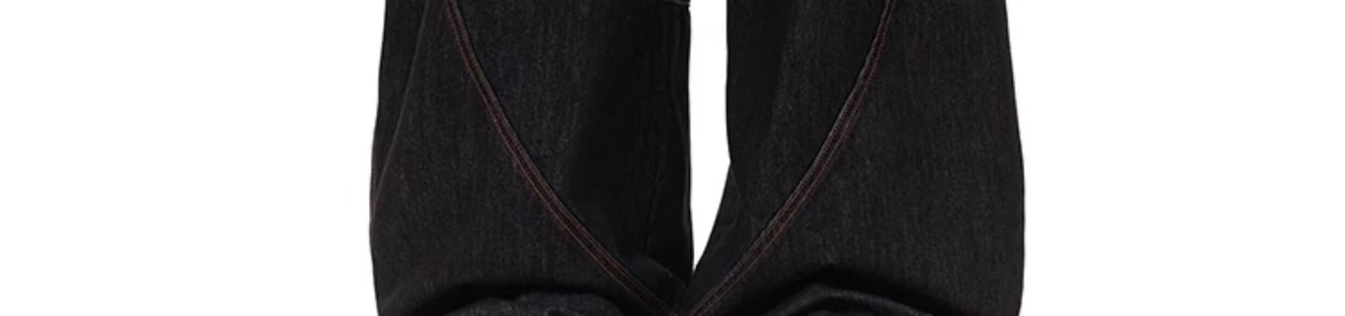 아메리칸 레트로 루즈핏 청바지 여성 가을 겨울철 디자인 센스 슬림해 보이는 와이드 레그 팬츠 워크웨어 팬츠 모통이 칼 바지 상세 이미지 29