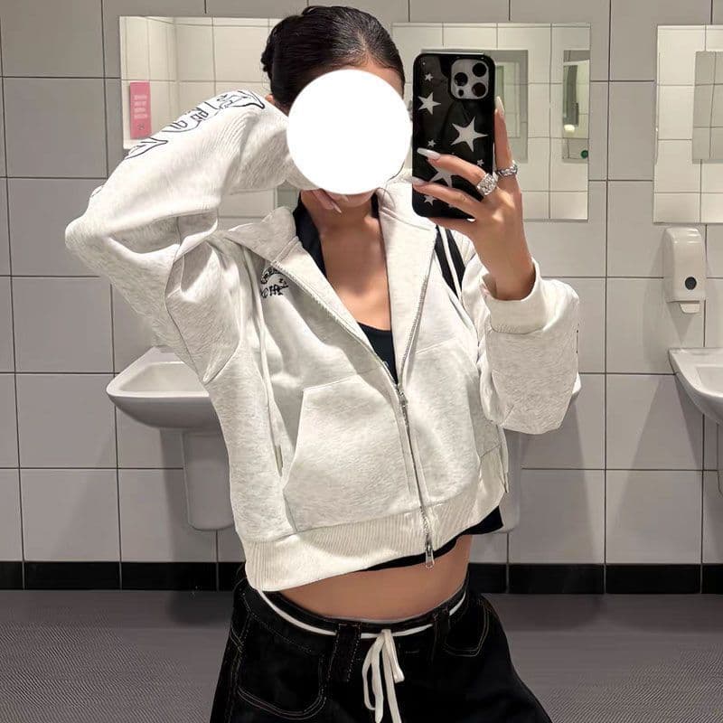 얇은 스타일 원본 솜씨 순수한 Mianhua 면 복합 후드티 여성 상세 이미지 5