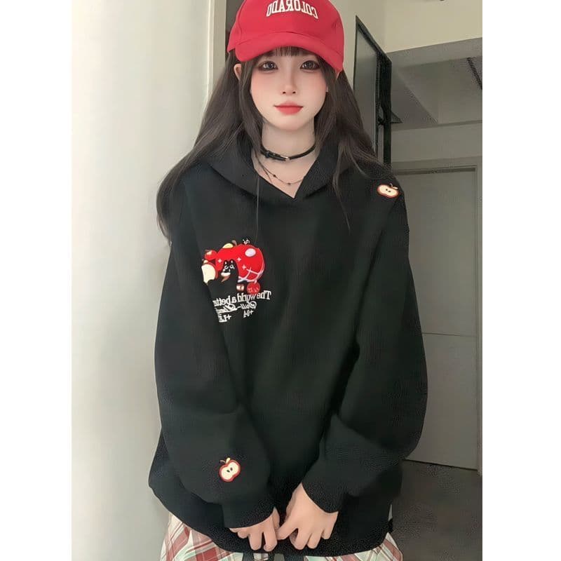 얇은 스타일 원본 솜씨 순수한 Mianhua 면 복합 후드티 여성 상세 이미지 12