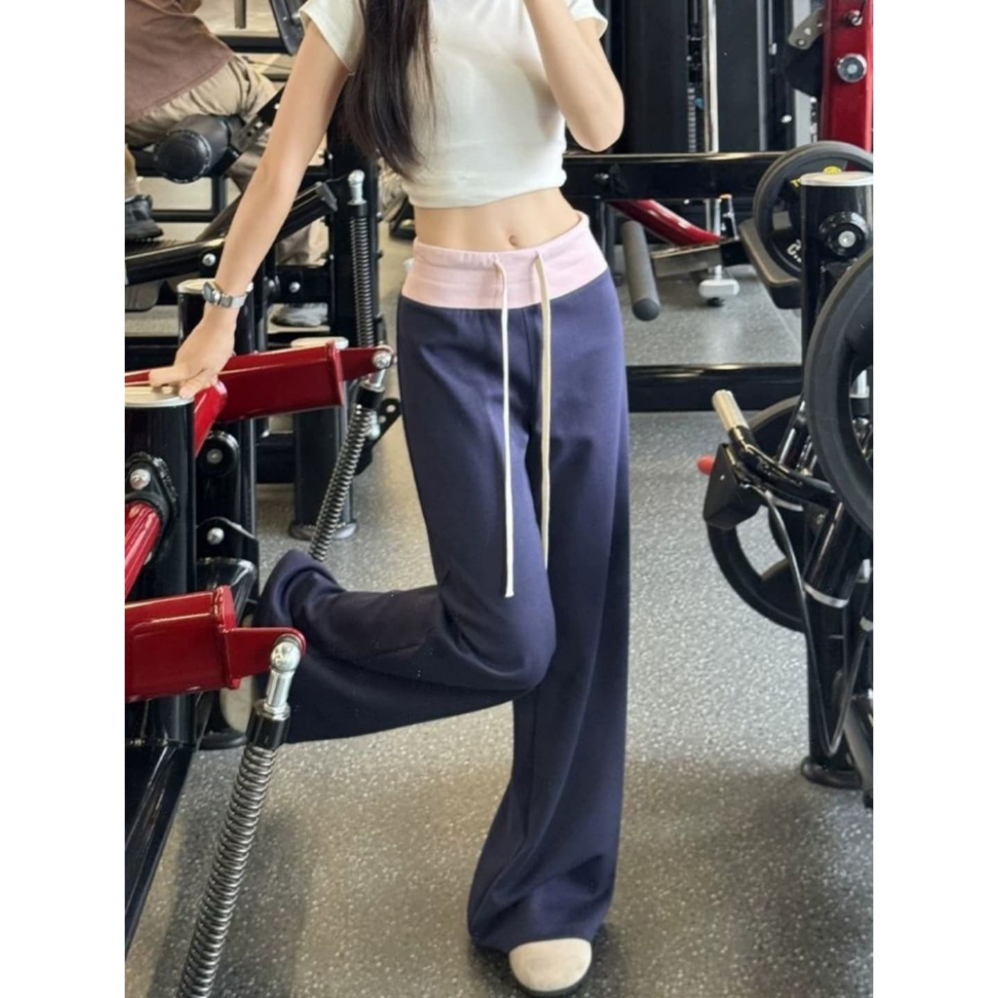광저우 원본 남자 바 면 새로운 한 부서 느긋한 배색 패치워크 캐주얼 바지 아이들 상세 이미지 2