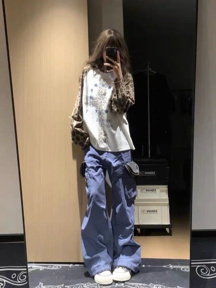 65 35 후아 남편 그리드 250그램 긴팔 티셔츠 여성